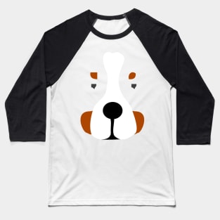 Bernese Mountain Dog Face Silhouette Baseball T-Shirt